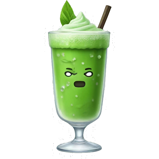 Iced matcha emoji