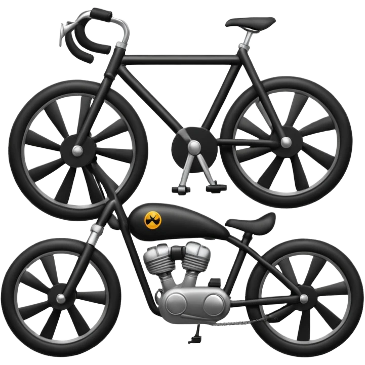 Fan and bike emoji