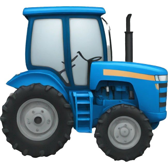 Blue tractor emoji