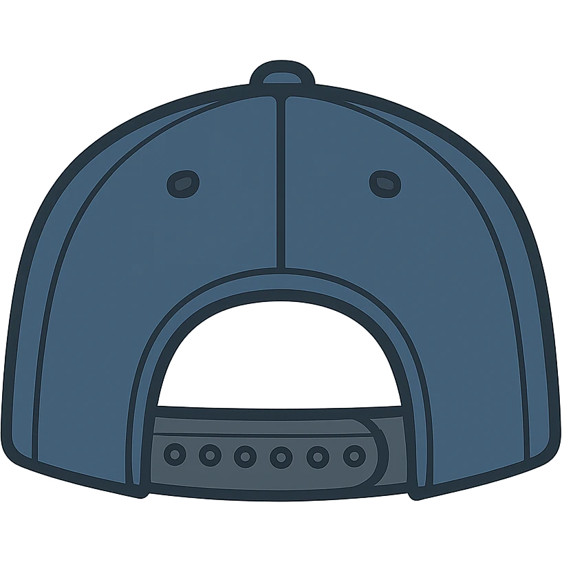 flat toon style cap with the back visible emoji