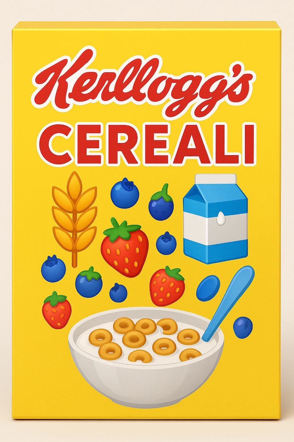CEREALI PACCO STILE KELLOGS EMOJI STYLE IPHONE emoji