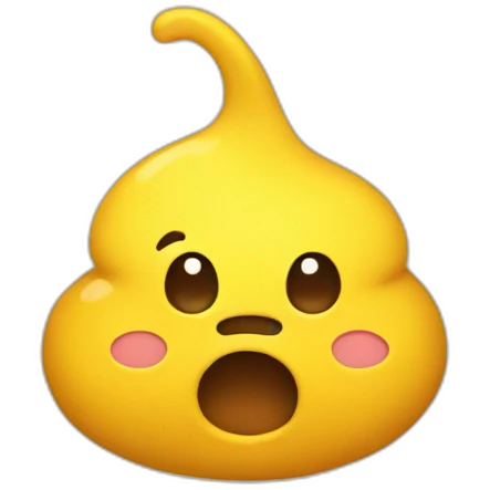 A yellow poo emoji