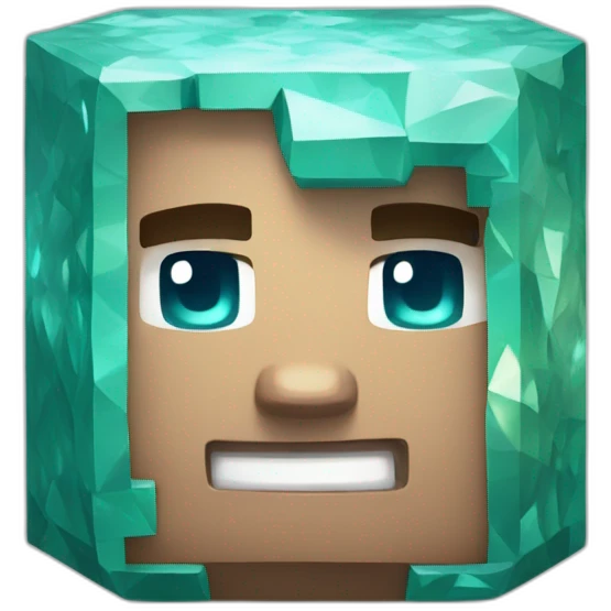 Minecraft diamond emoji
