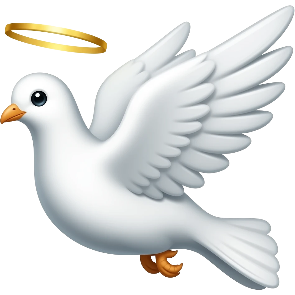 The Holy Spirit  with a halo emoji
