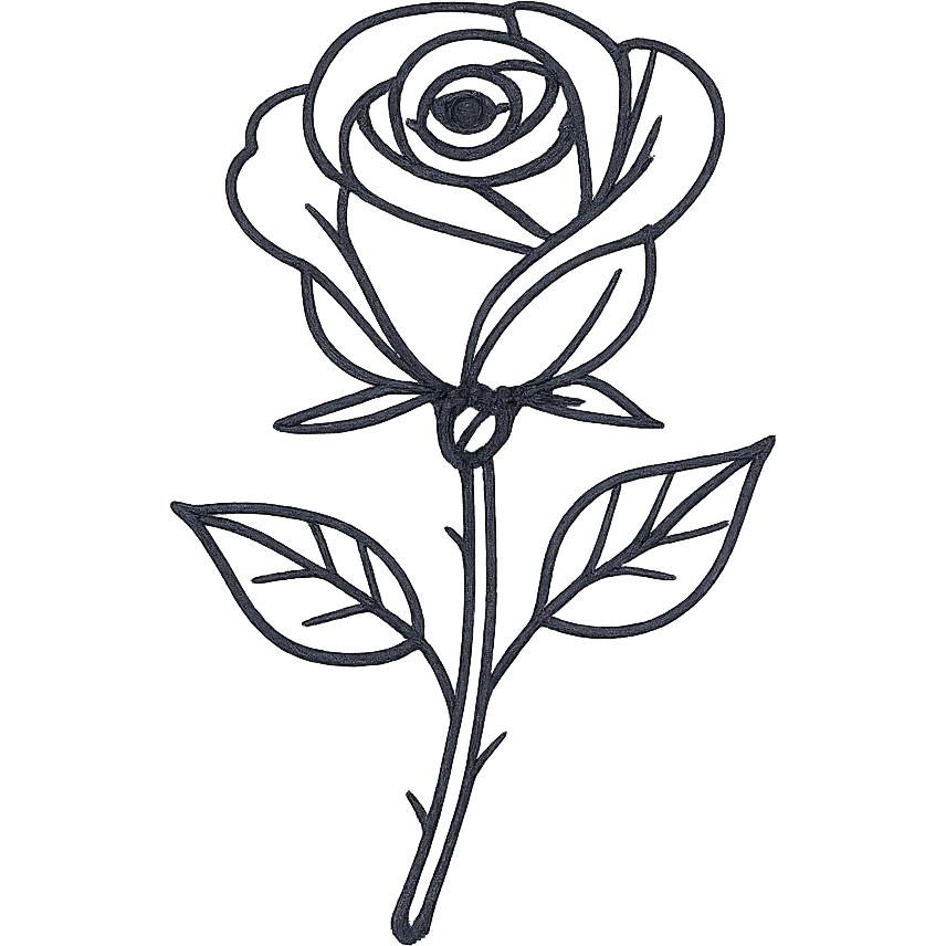 black rose emoji