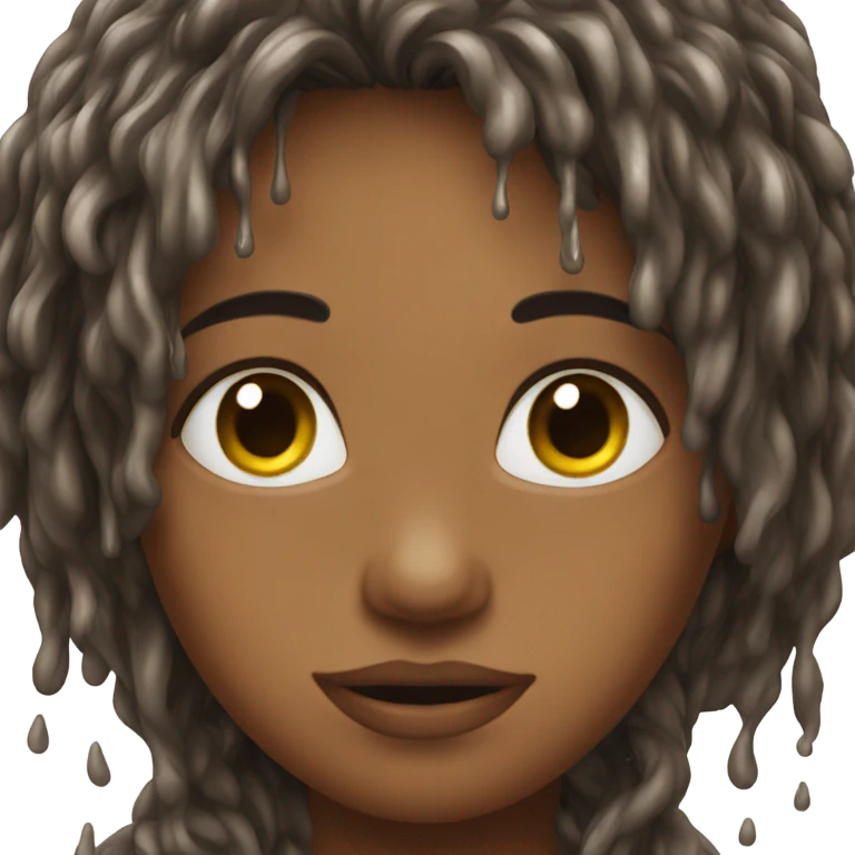 wet hair emoji