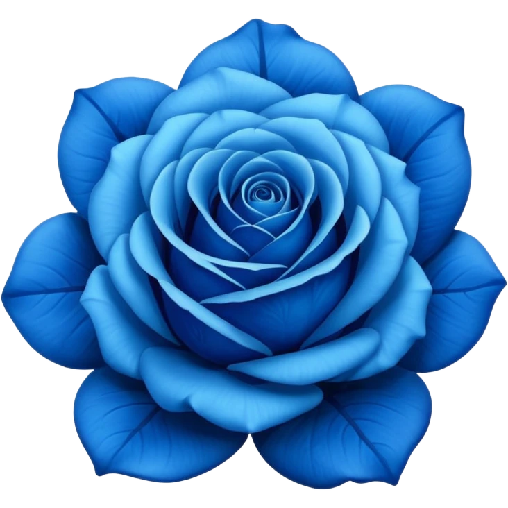 Blue rose emoji emoji