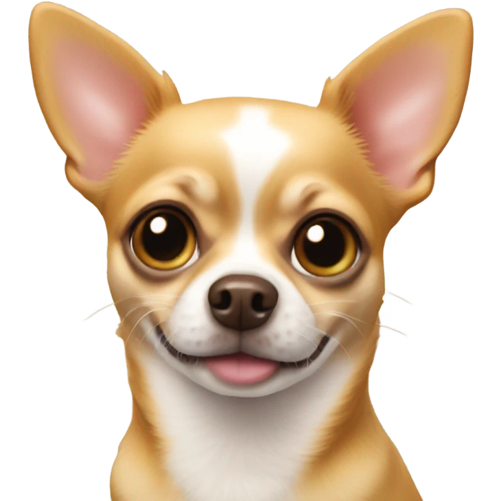 Chihuahua makes heart shape emoji