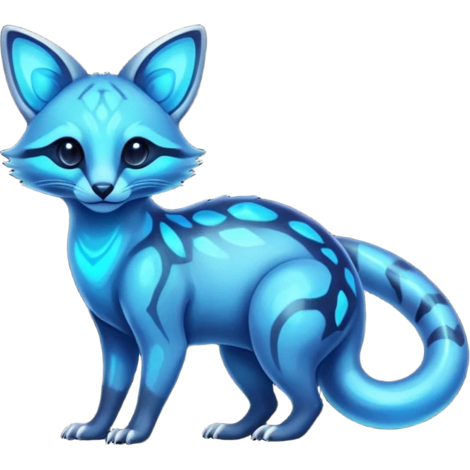 Exotic futuristic nebulae black blue dark galagctical bioluminescent translucent transparent lush warm-colored neon-glowing iridescent Fakémon-Fionbri-Vernid-Genet-creature emoji