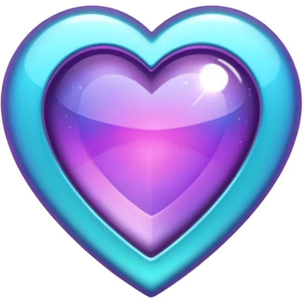 glitter purple and cian pin emoji