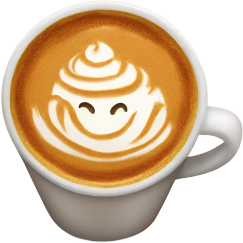 Realistic pumpkin latte emoji