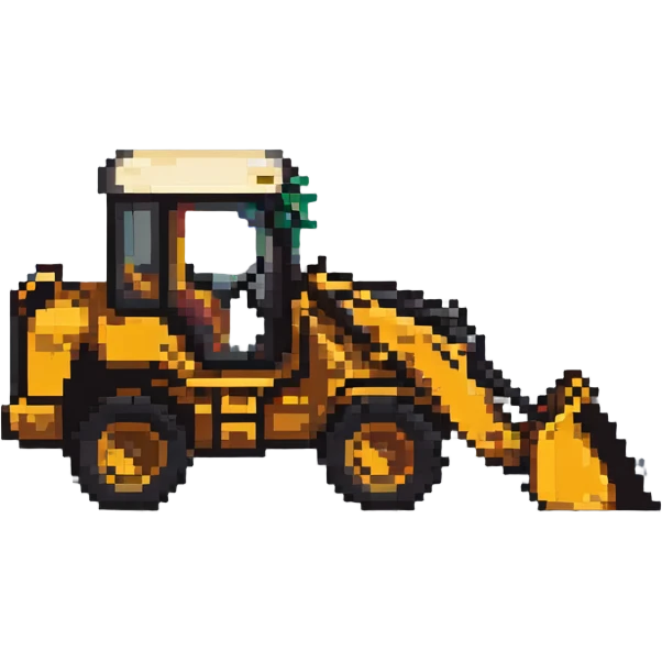 backhoe loader emoji