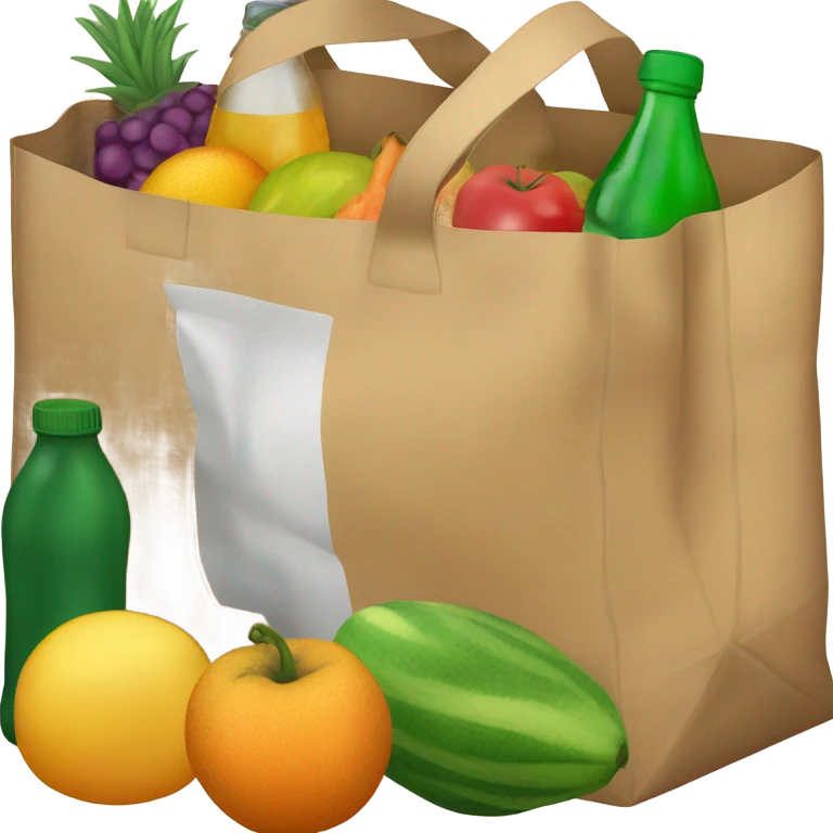 Groceries in bag emoji