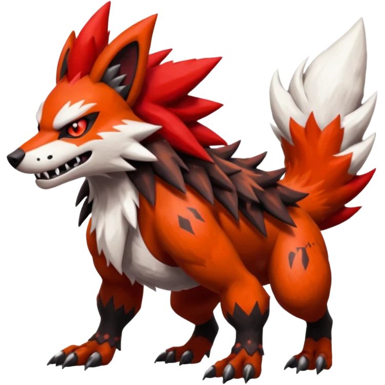 Lycanroc-Zigzagoon-Zangoose-Obstagoon-Groudon-fusion emoji