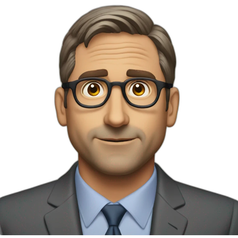Steve Carell from office emoji