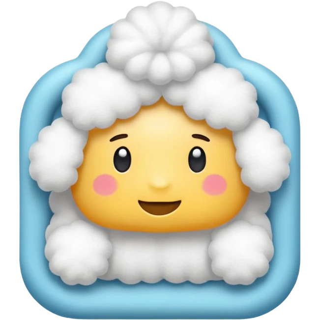 fluffy pull-up emoji