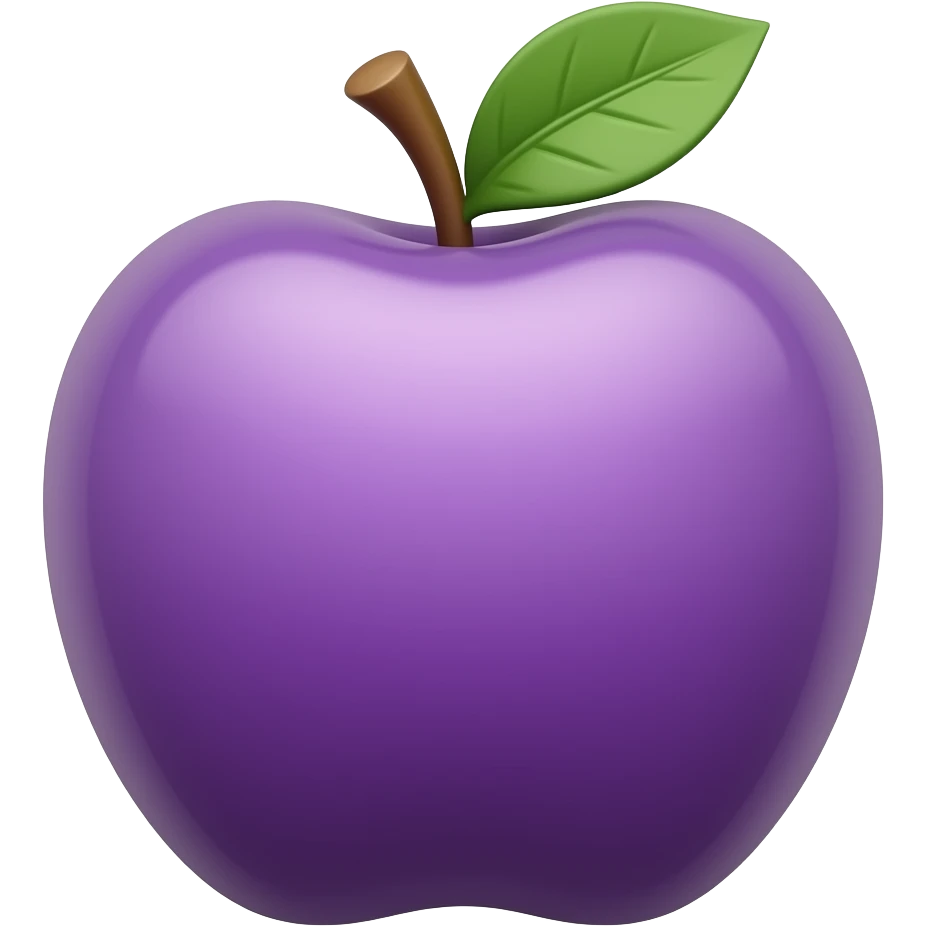 apple phone purple emoji
