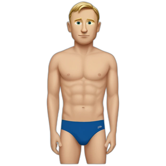 Daniel Craig blue speedo emoji