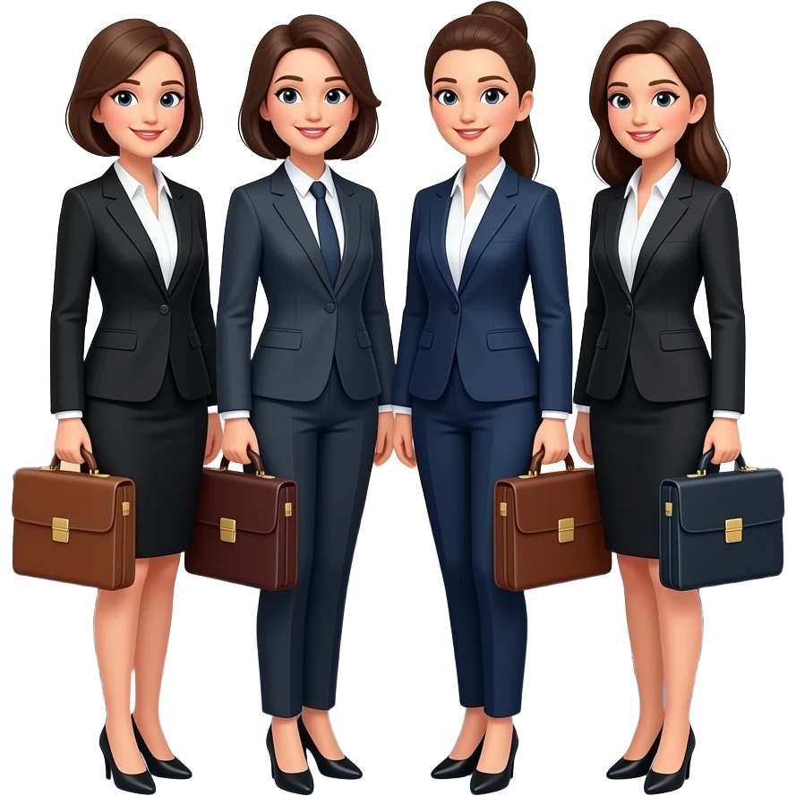 four business womens emoji