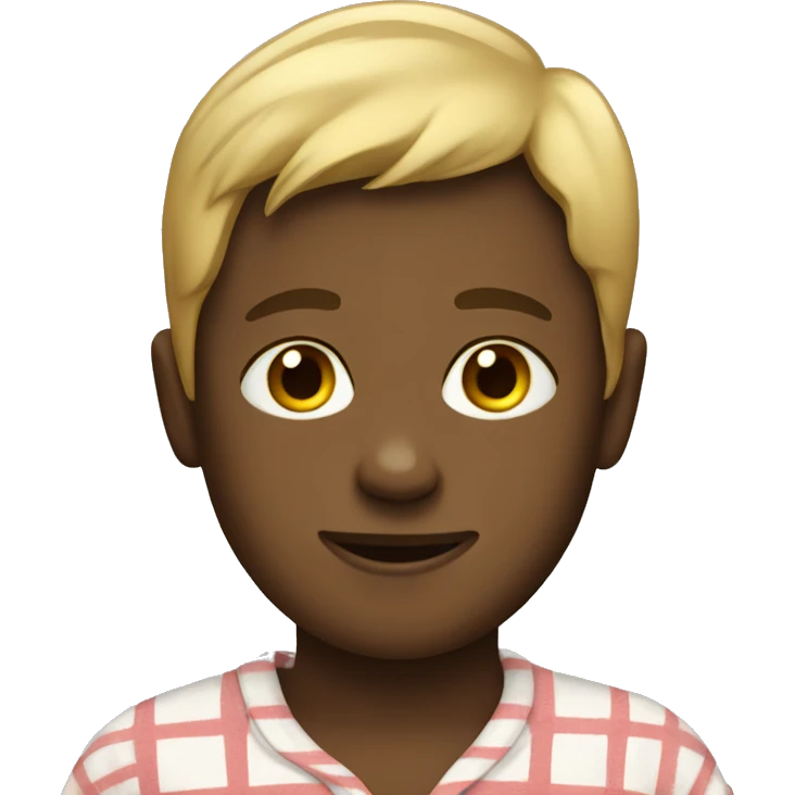 Boy wearing pajamas  emoji