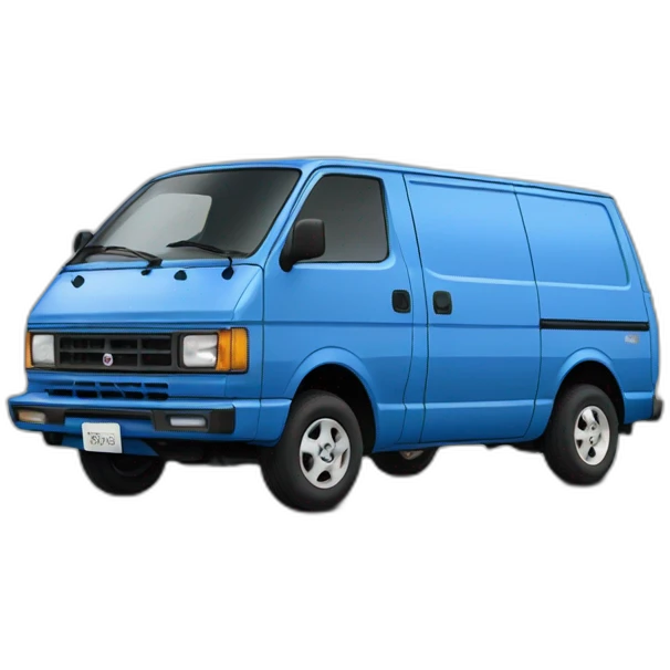 NISSAN BLUE 1986  VAN VAN STANZA emoji