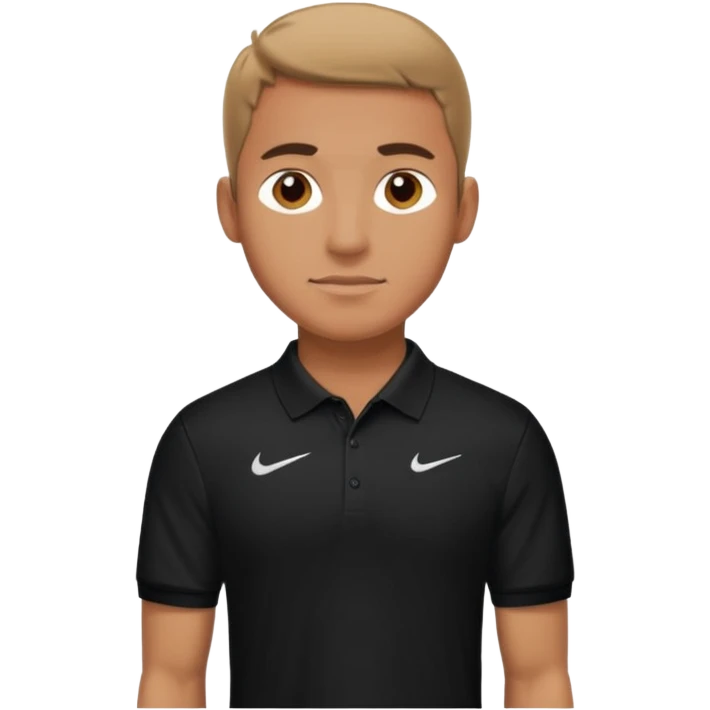 Hombre con cuellito nike emoji