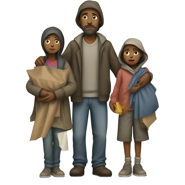 Homeless family emoji