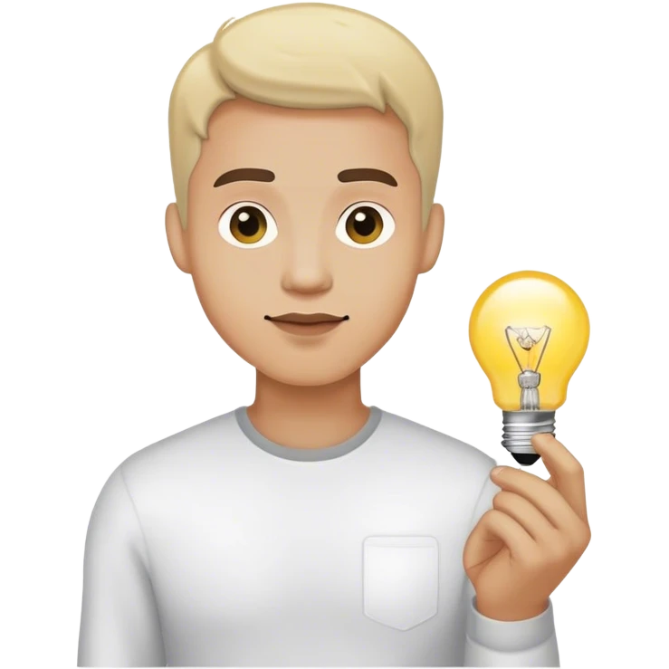 man with bulb emoji