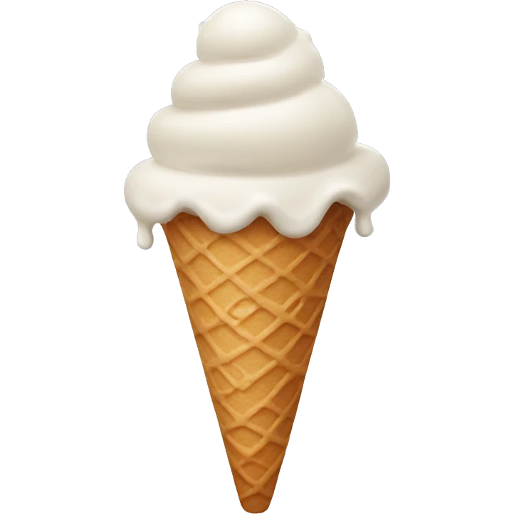Tall ice cream emoji