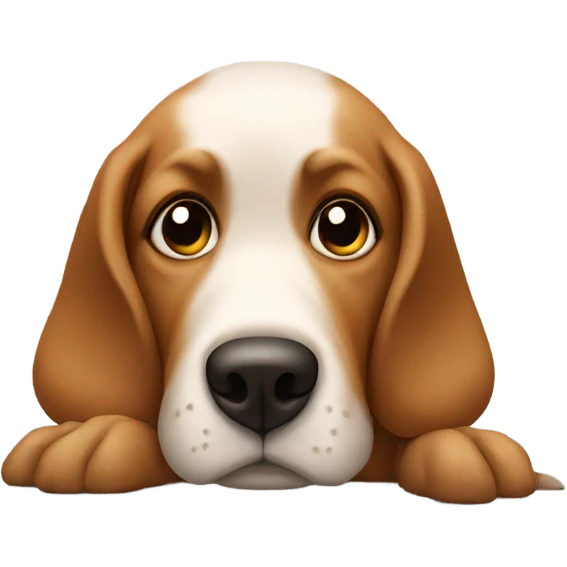 Dog shoveling poop emoji
