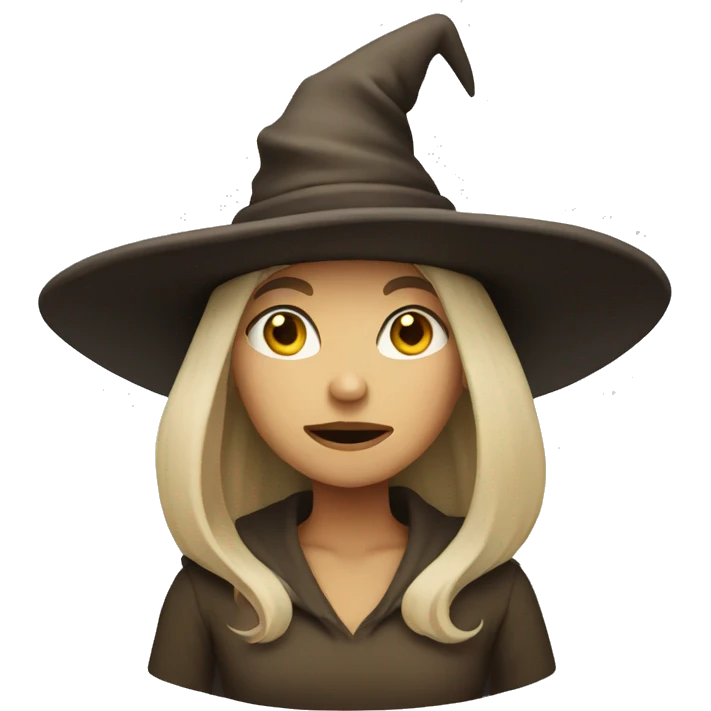 Beige witch emoji