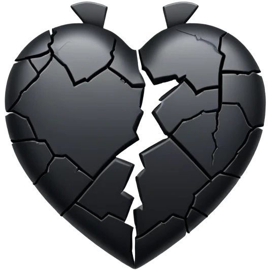 black broken heart  emoji