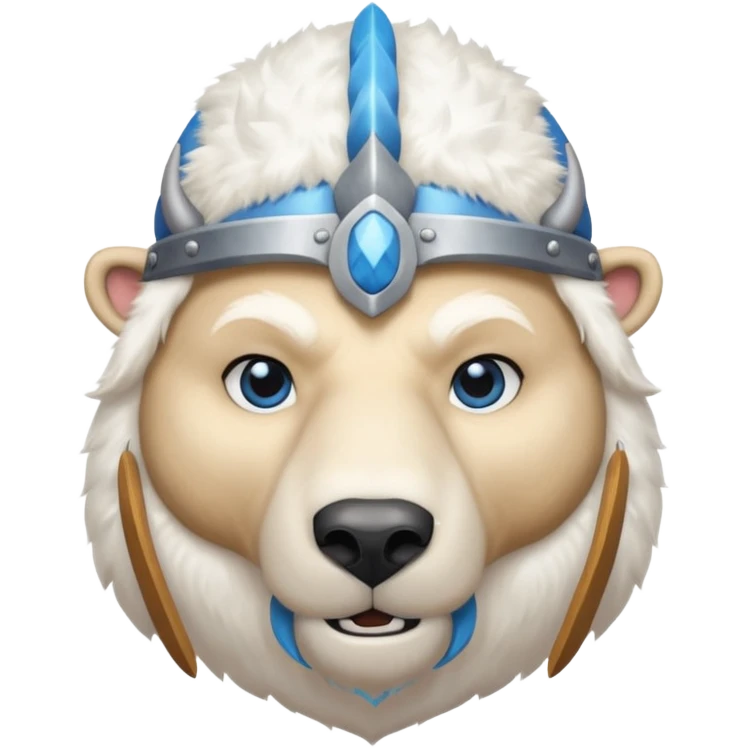 Polar Bear viking  emoji