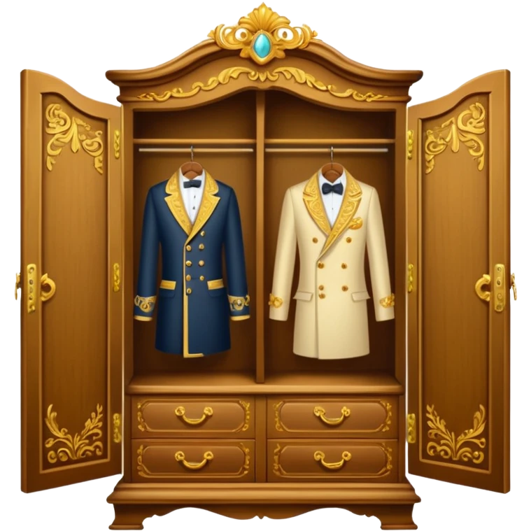 the lady who was turned into a wardrobe by magic, a character from the fairy tale Beauty and the Beast emoji