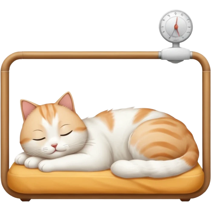 A very cute cat in a room with air condition emoji
