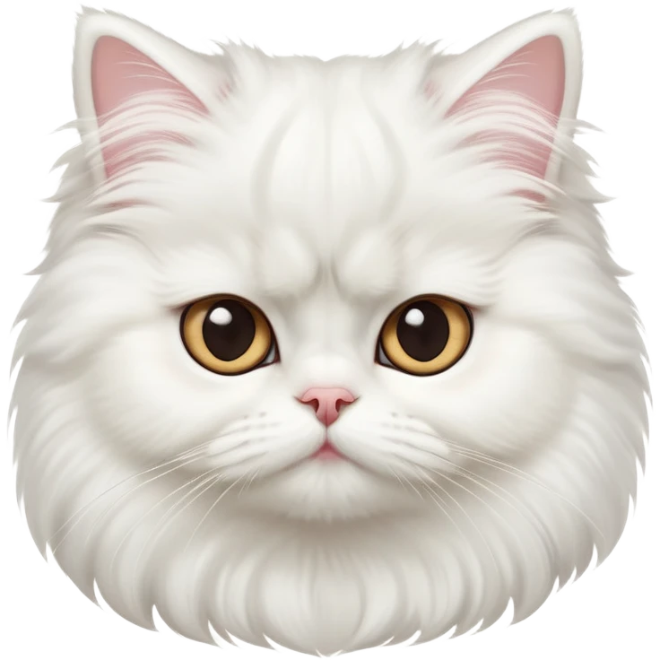 cinematic-adorable-big-eyed-fluffy-solid white-persian-cat-portrait-emoji,-head-tilted-playfully-with-a-sweet-expression,-fluffy-solid white-fur,-simplified-yet-irresistibly-cute-features-with-large,-expression, solid ginger persian cat emoji