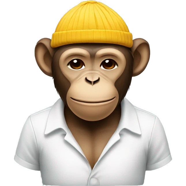 Monkey with closed eyes wearing a sleeping cap emoji