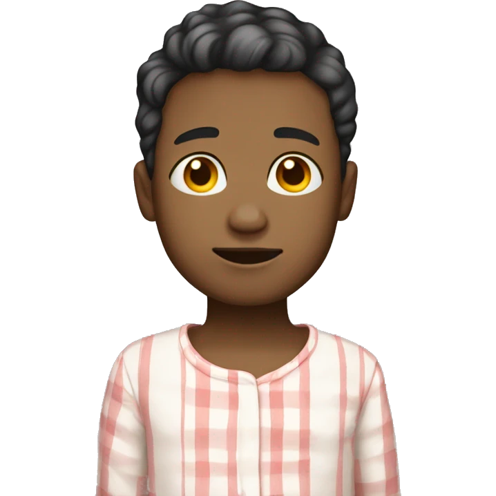 short hair boy light skin -in-pajamas emoji
