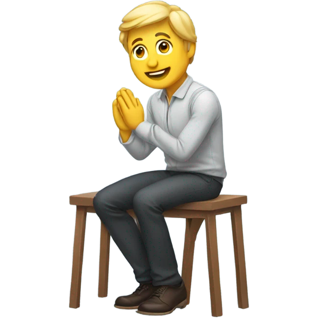 Man proposing  emoji