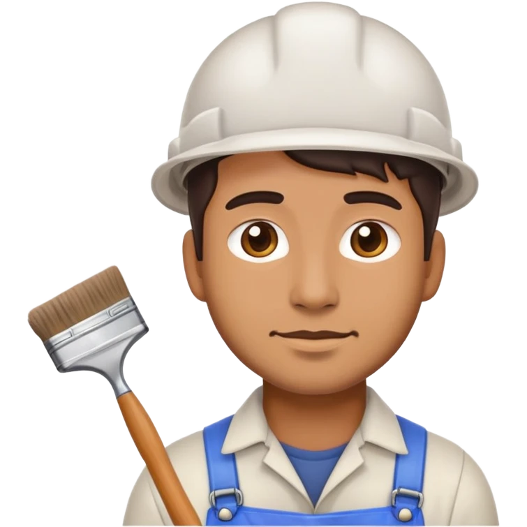 Male Painter worker emoji iOS 17.4 emoji