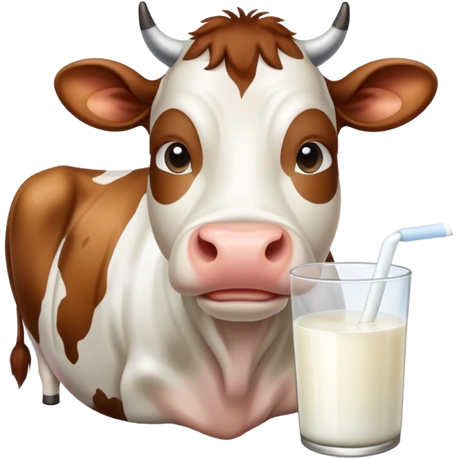 Cow with milk emoji