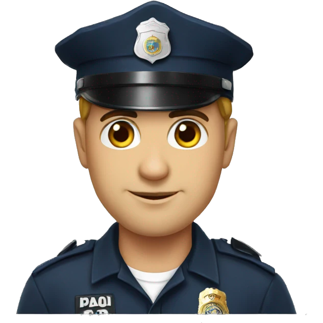 leon con gorra de policia  emoji
