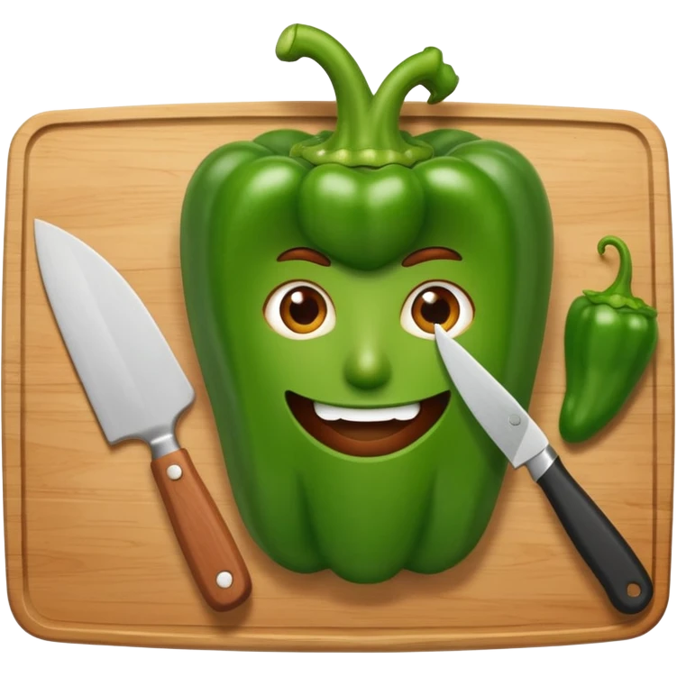 cutting pepper emoji