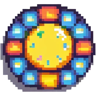 логотип для AI SaaS сервиса self2.art, пиксель-арт стиль emoji