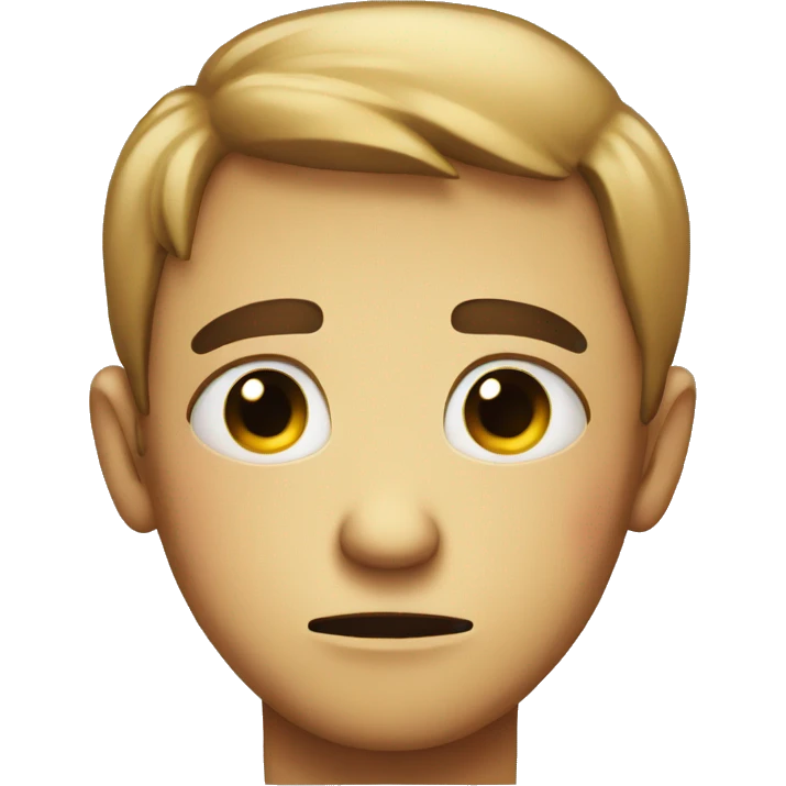 Sad face emoji