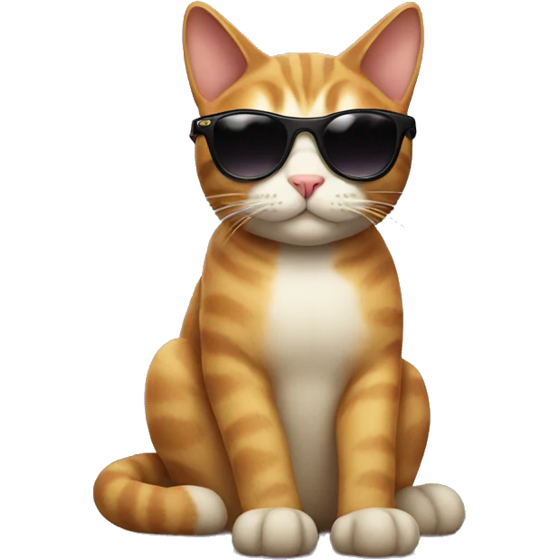 Cat with sunglasses emoji
