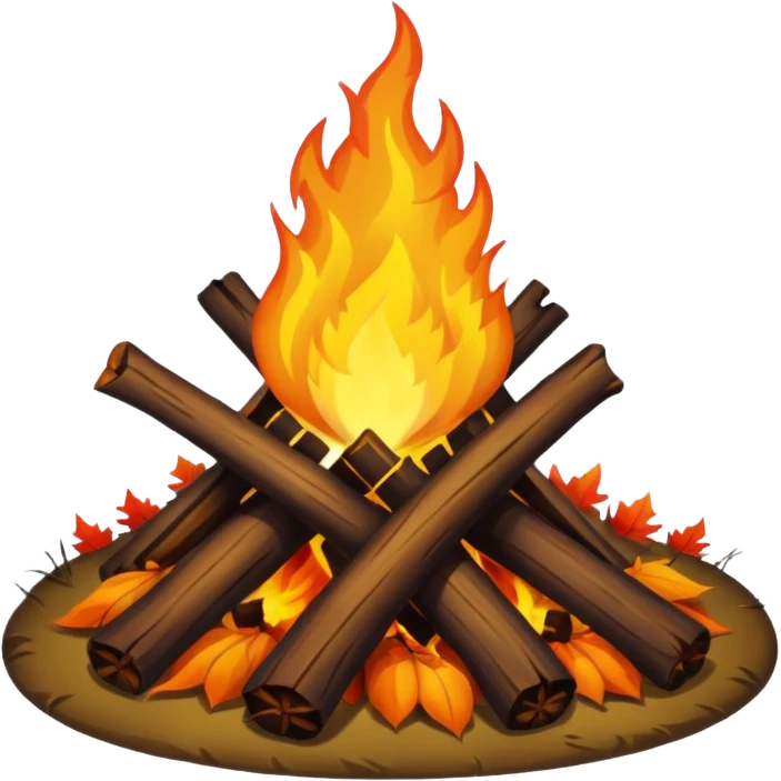 Gothic bonfire autumn style emoji