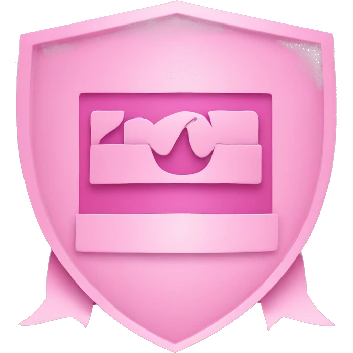 Pink certification logo
 emoji
