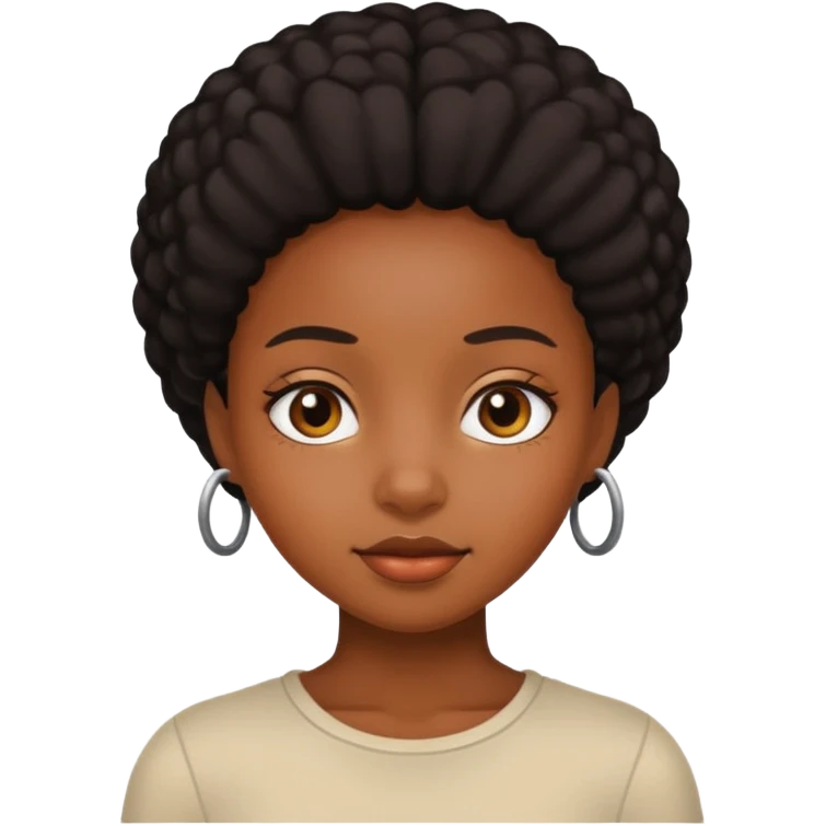 Чернокожая девушка  emoji