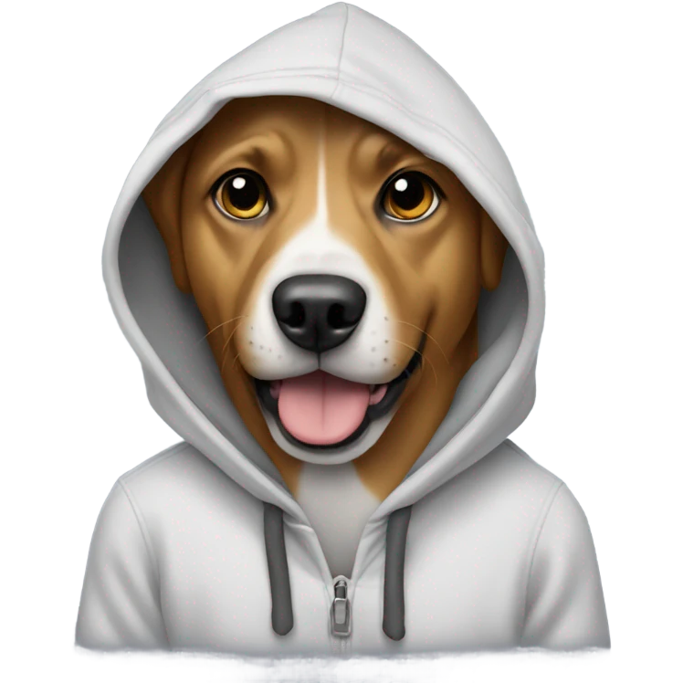 Dog with a hoodie  emoji
